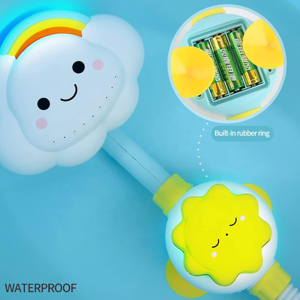 Baby Bath Toys, Children'S Water Bath Toys, Boys And Girls, Infants And Young Children, Manual Rainbow Cloud Spray Shower
