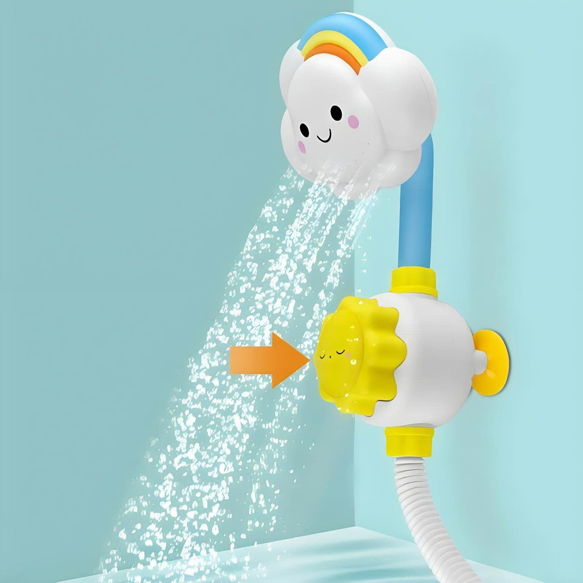 Baby Bath Toys, Children'S Water Bath Toys, Boys And Girls, Infants And Young Children, Manual Rainbow Cloud Spray Shower