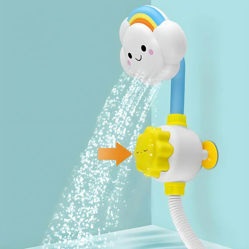 Baby Bath Toys, Children'S Water Bath Toys, Boys And Girls, Infants And Young Children, Manual Rainbow Cloud Spray Shower