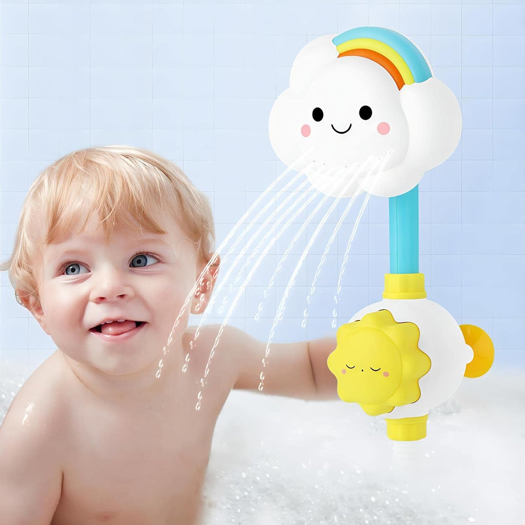 Baby Bath Toys, Children'S Water Bath Toys, Boys And Girls, Infants And Young Children, Manual Rainbow Cloud Spray Shower